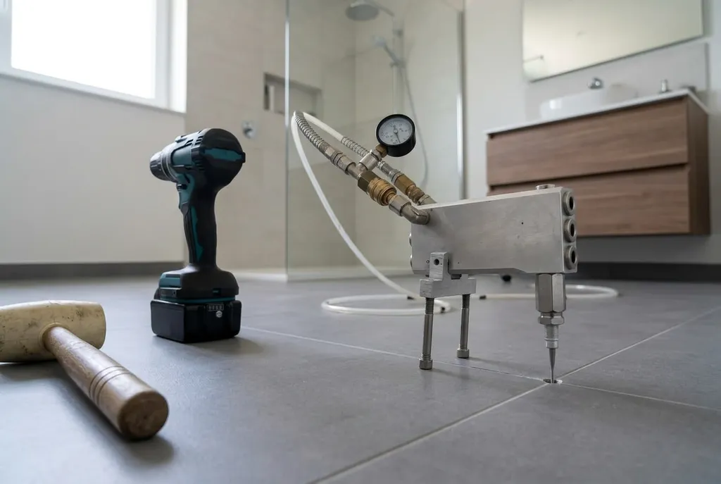 Kitbedrijf Kortenhoef – holle tegels injecteren